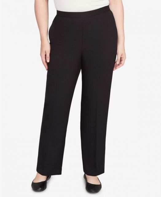 【送料無料】 アルフレッド ダナー レディース カジュアルパンツ ボトムス Women's Textured Pull On Elastic Short Length Pants Black