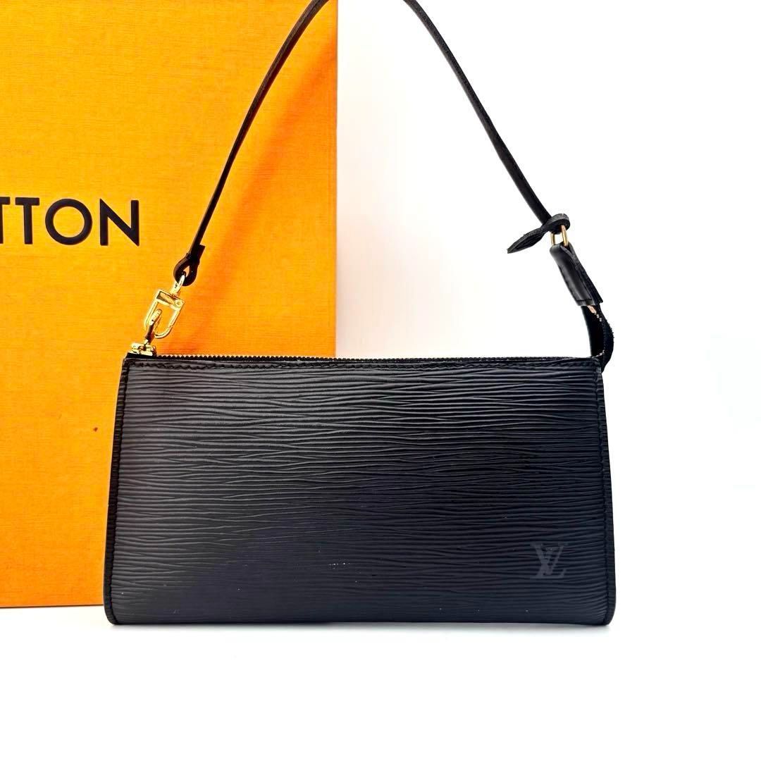 ■LOUIS VUITTON エピ　ポシェット　アクセサリーポーチ ノワール　黒 LOUIS VUITTON ルイヴィトン エピ ポシェット アクセソワール21
