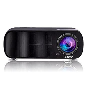 【中古】オリジナルミニポータブルLEDプロジェクター5.0インチ2600LMミニプロジェクター1080P 800 * 480ホームシアタープロジェクターリモートコントロー