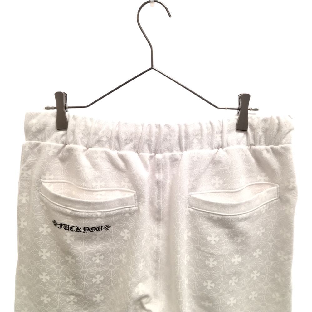 クロムハーツCH Plus スウェットパンツ ロゴプリント 総柄 ホワイト