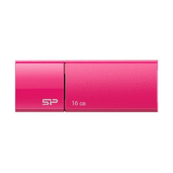 【本物保証，安い】 (まとめ) シリコンパワーUSB2.0フラッシュメモリ Ultima U05 16GB ピンク SP016GBUF2U05V1H 1個 【×10セット】 USBメモリ