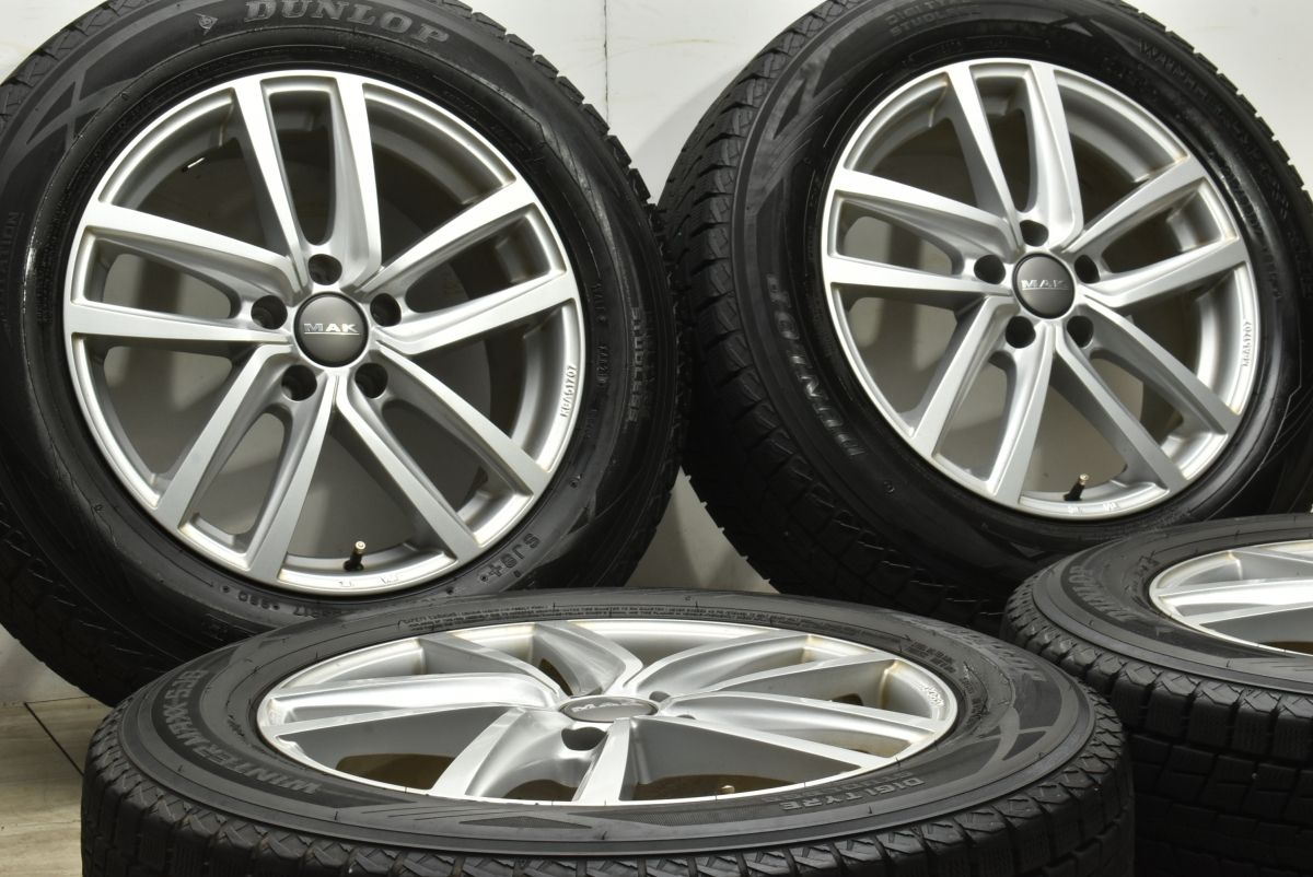 交換用に MAK 17in 7J 40 PCD112 ダンロップ ウィンターマックス SJ8 215|65R17 VW ティグアン ホイールのみ販売