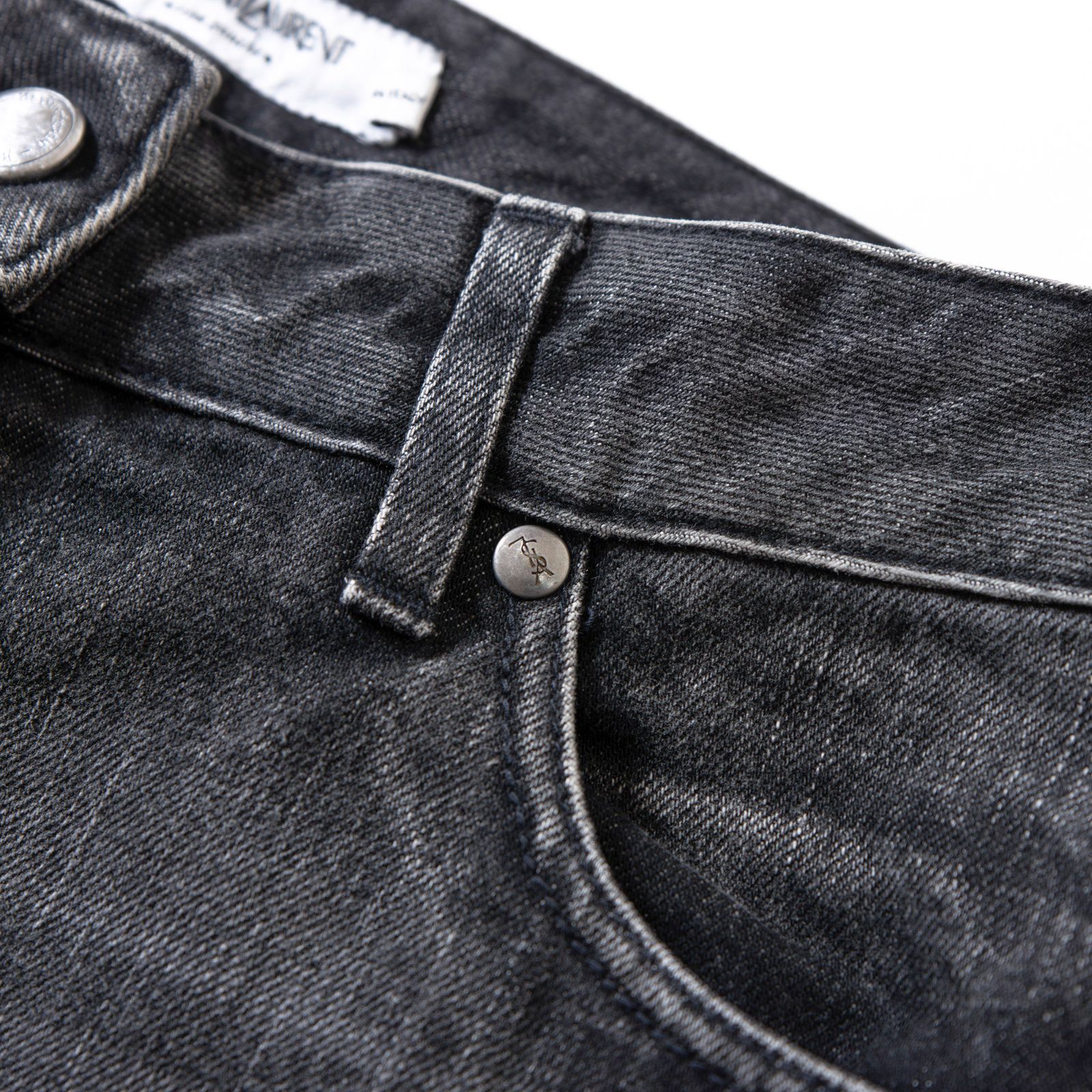 サンローラン Yves Saint Laurent rive gauche デニムパンツ ブーツ
