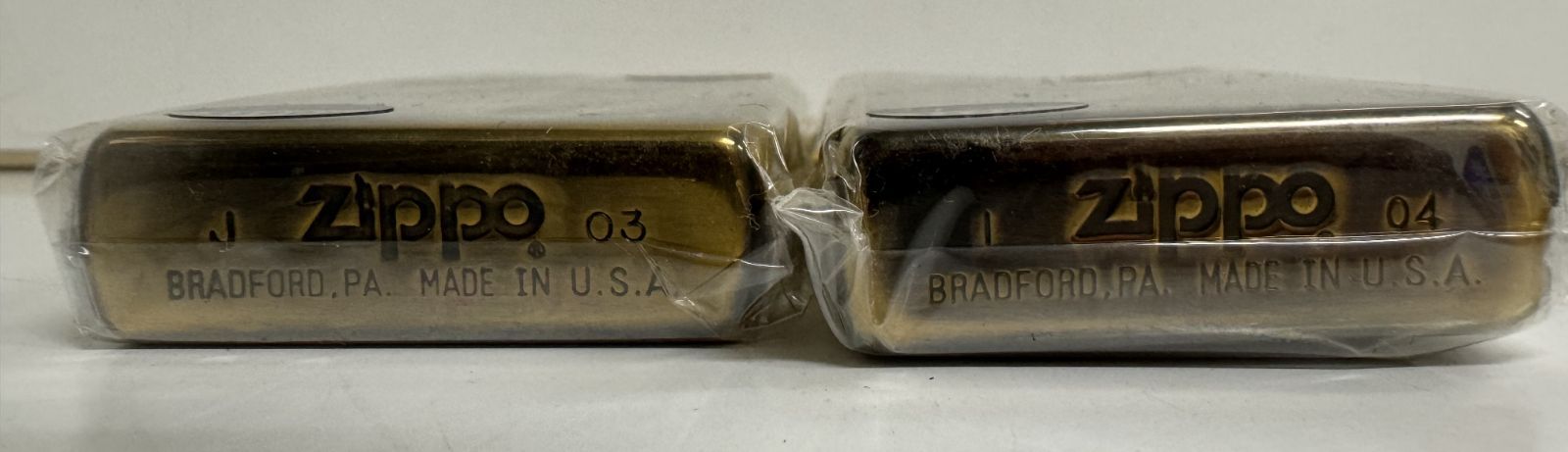 100%品質保証。 未開封品 ZIPPO 24金メッキ オイルライター 2点セット