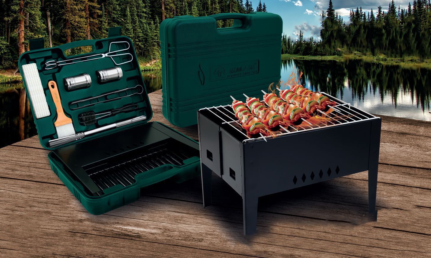 グリーンライフ(GREEN LIFE) 日本製 バーベキュー BBQ コンパクト グリーンライフ(GREEN LIFE) 日本製 バーベキュー BBQ