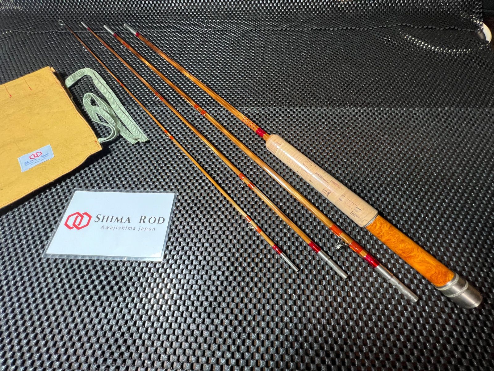 SHIMA ROD バンブーロッド7ft6inc＃3 4pcフルビルドバンブー