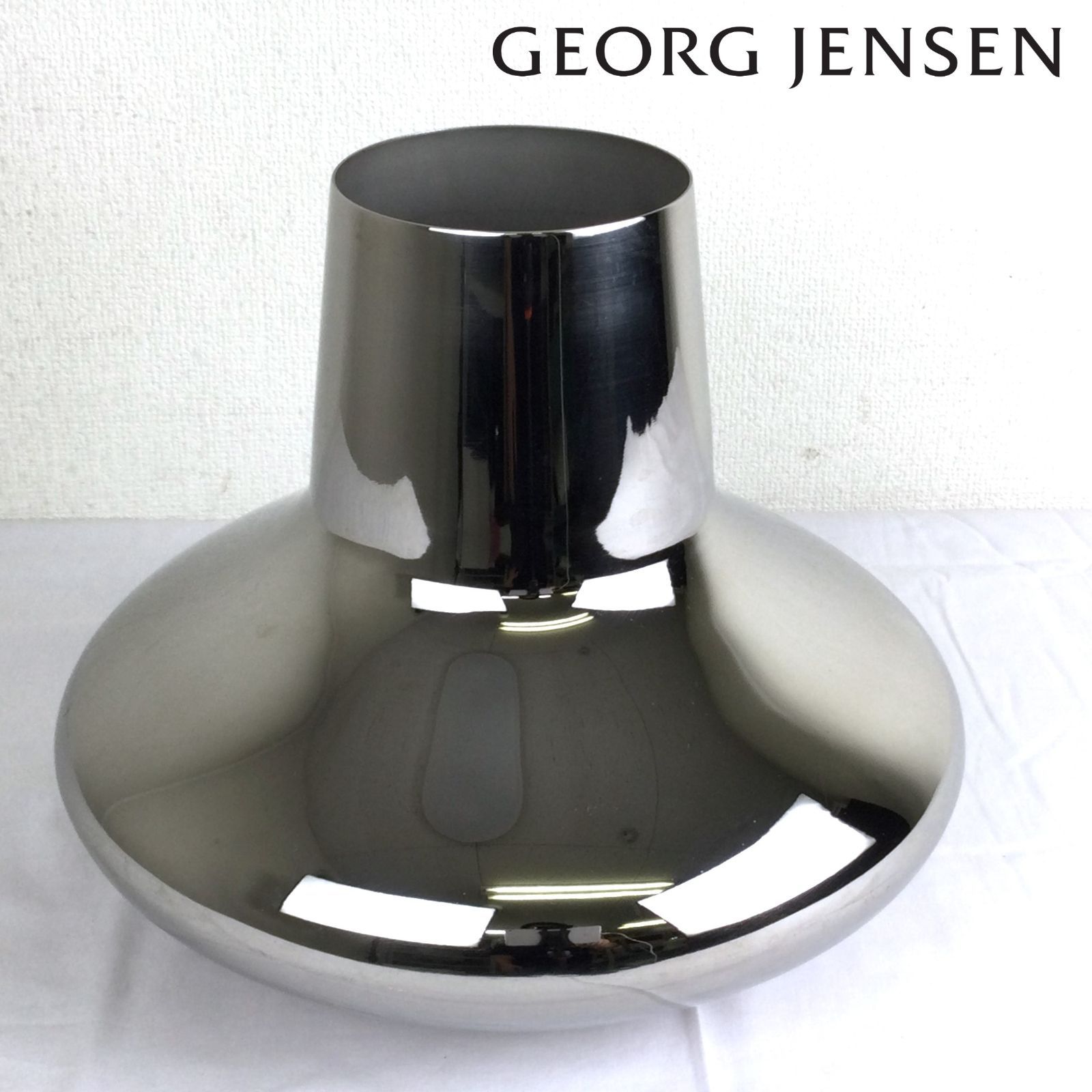 1209 M1050000210 GEORG JENSEN ジョージジェンセン フラワーベース 花瓶 Lサイズ