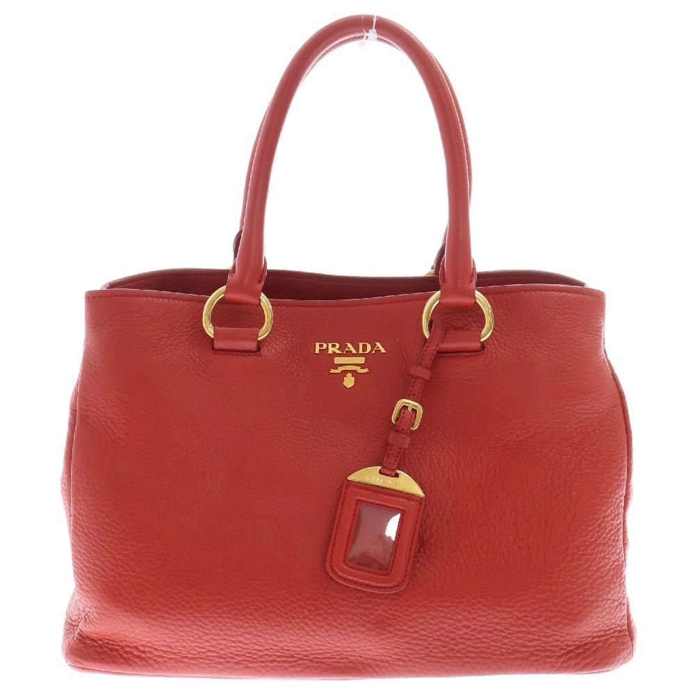 PRADA (プラダ) ロゴ 2WAYトートバッグ ショルダーバッグ ハンドバッグ 