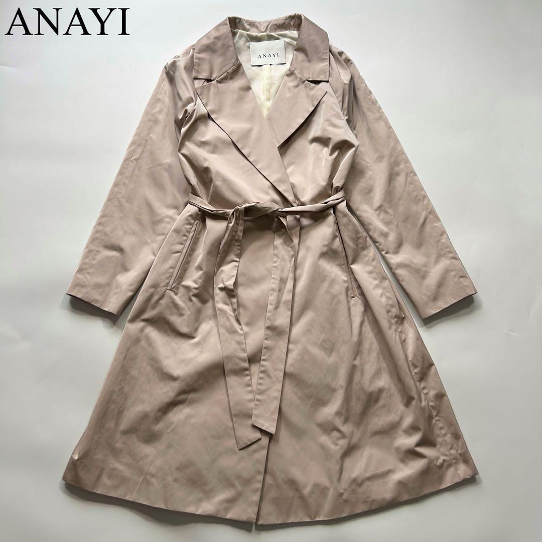 極美品✨ANAYI アナイ　トレンチコート　現行　スプリング　ライナー　ロング丈 ANAYI（アナイ） トレンチコート コート 撥水ツイルドレストレンチ