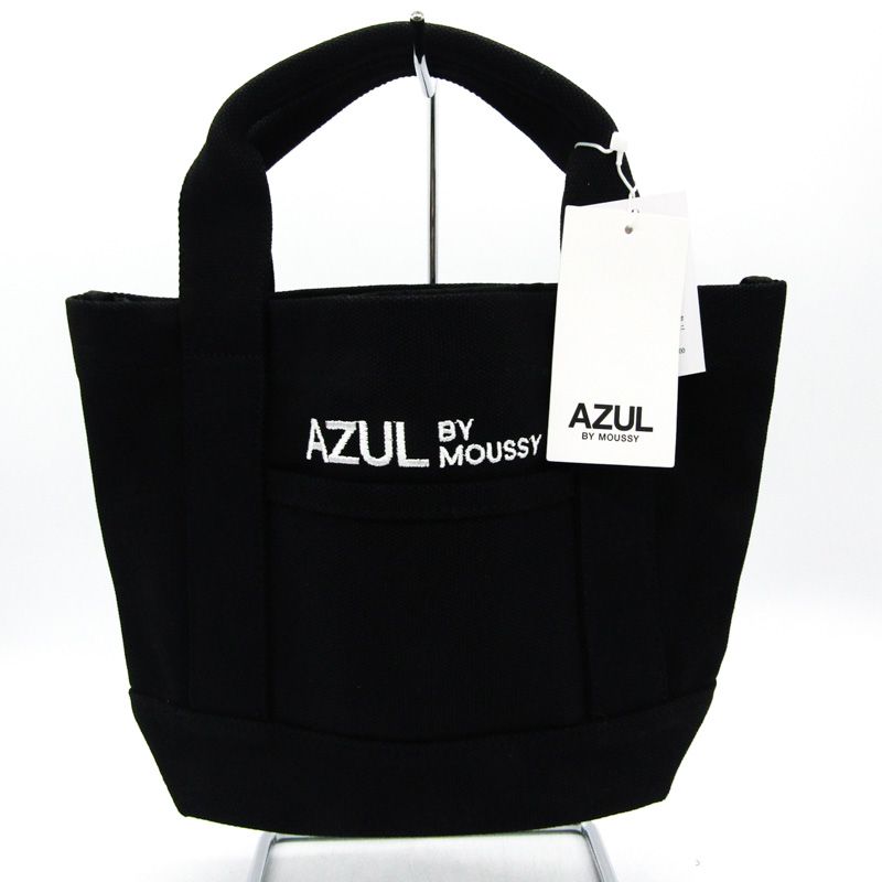 新品　未使用 AZUL by MOUSSY キャンバストートバッグ ブラック 新品未使用 AZUL by MOUSSY キャンバストートバッグ ブラック
