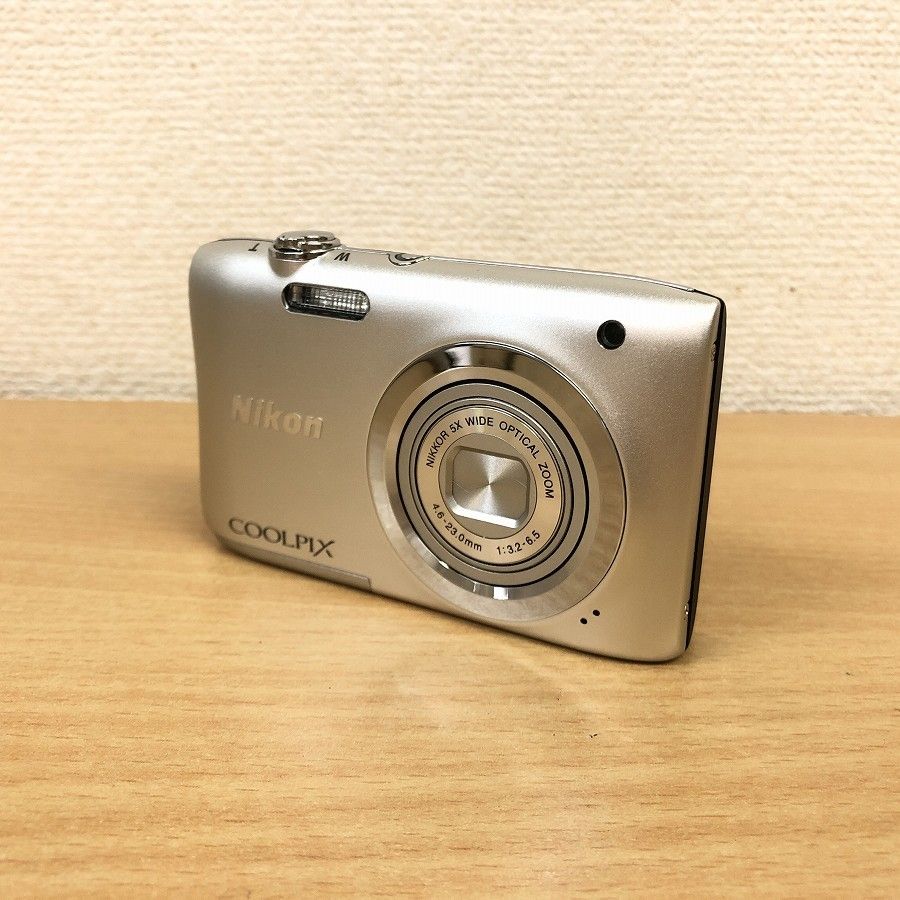 COOLPIX A ニコン コンデジ Nikon A100 シルバー 中古 新品SDカード