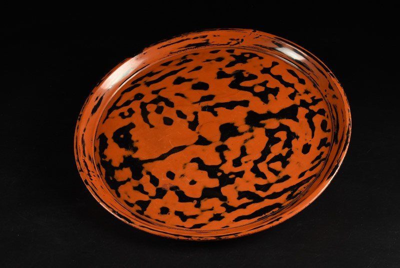 根来塗 丸盆 時代物 古美術 DT242 根来塗 丸盆 時代物 古美術 DT242