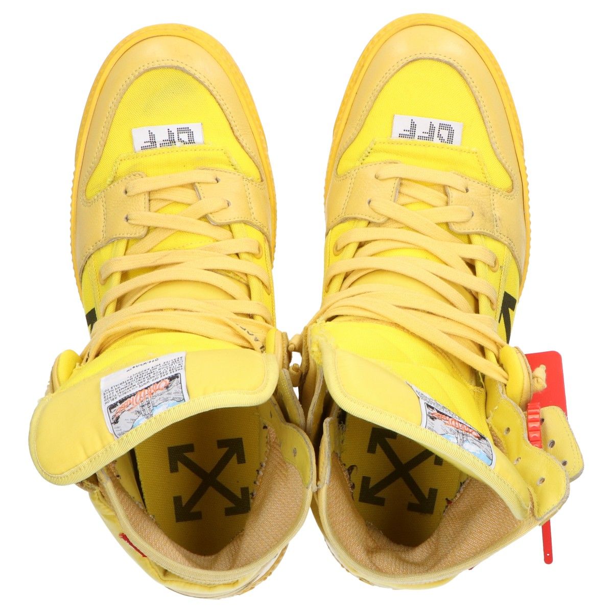 OFF-WHITE オフホワイト 19SS Off Court Sneaker ハイトップ スニーカー 42