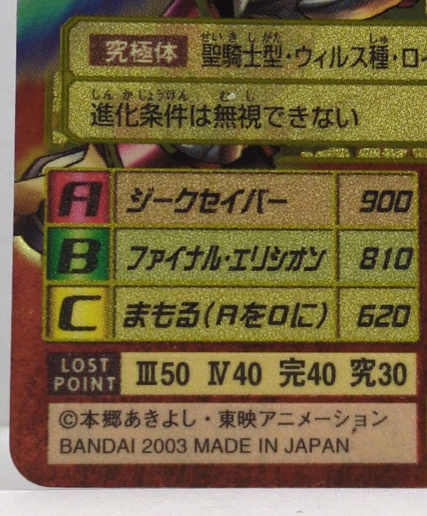 旧】デジタルモンスターカードゲーム ブースター22 デュークモン