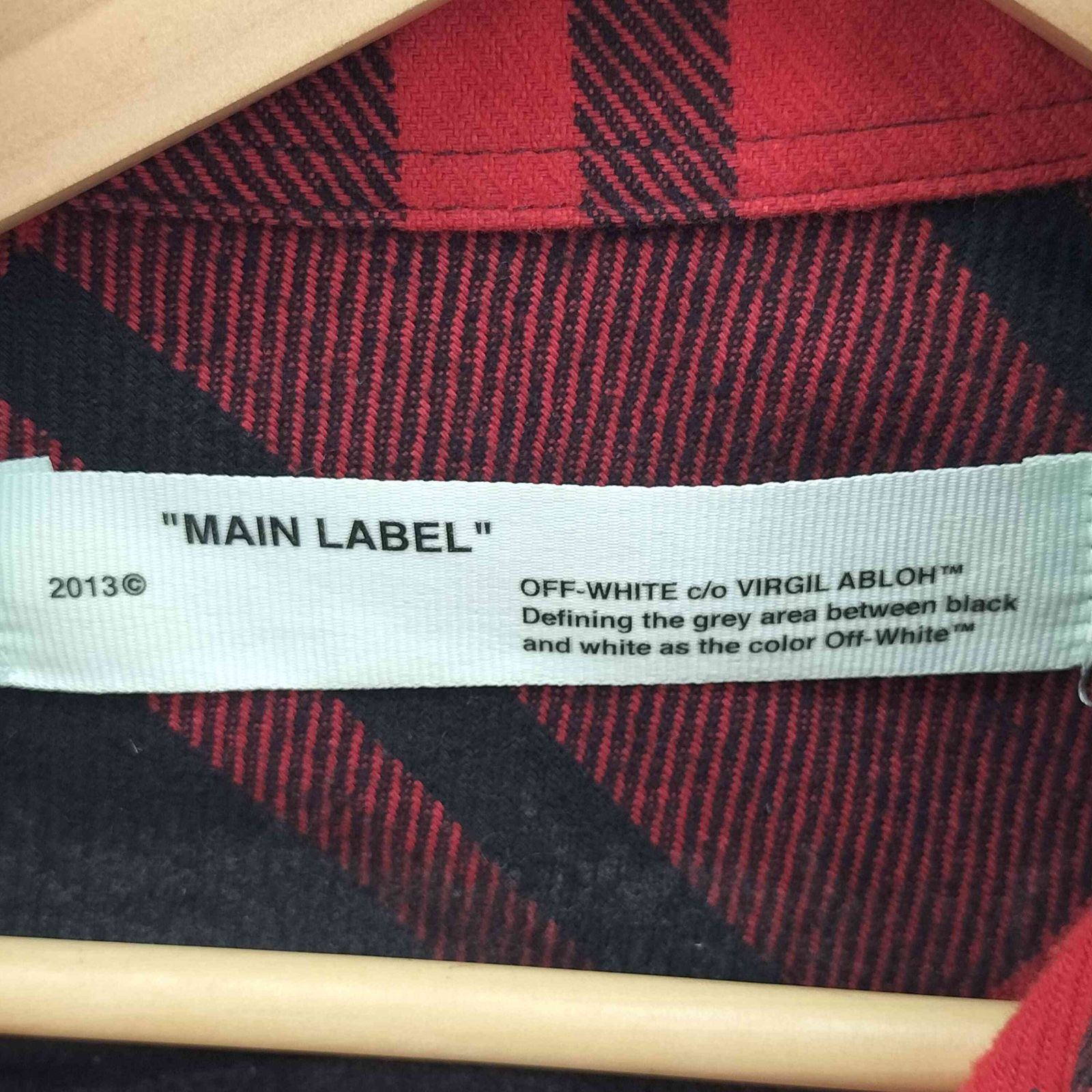 オフホワイト OFF-WHITE 19SS STENCIL FLANNEL SHIRT ステンシル