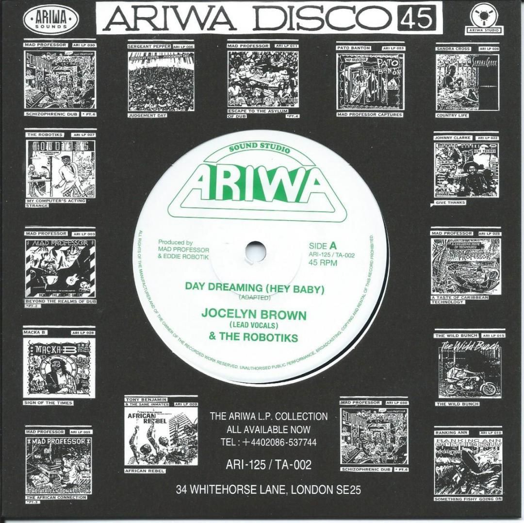 新品 7インチ】Jocelyn Brown / Day Dreaming / Ariwa / Reggae