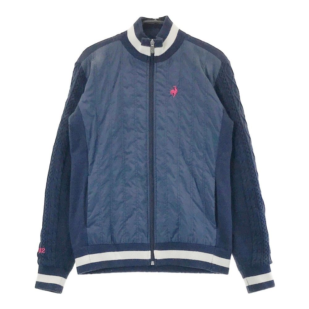 サイズ：M LE COQ GOLF ルコックゴルフ ニット切替 ジップ
