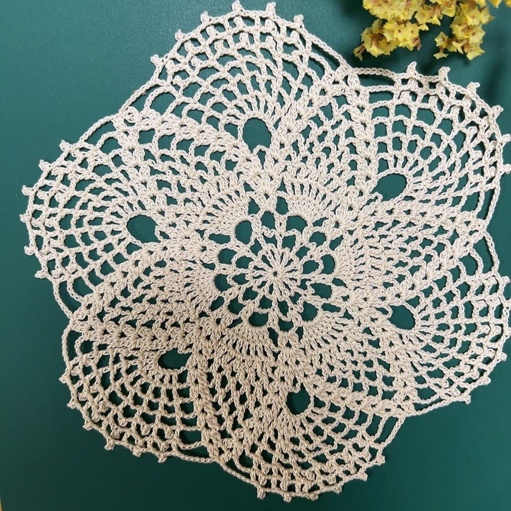 ♥まりりん♥　ハンドメイド　レース編み ハンドメイド レース編み 編み物 ドイリー - メルカリ