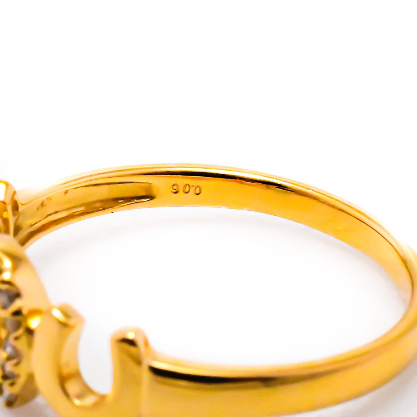 大特価》K18 馬蹄リング ダイヤモンド0.06ct 【公式通販】