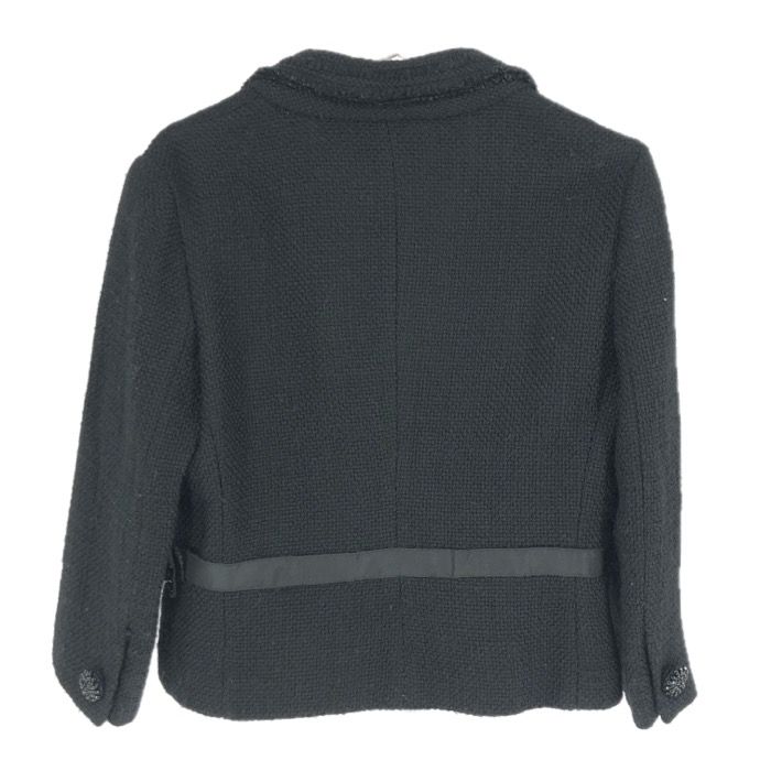 プラダビジュー装飾ジャケットブラック