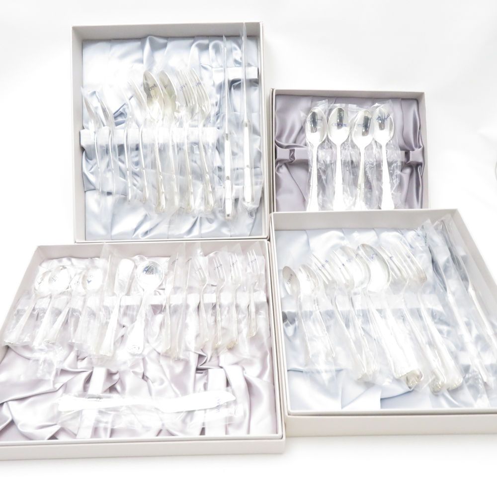 WAKO 銀座和光 フォーク スプーン ナイフ 38点 カトラリーセット 銀仕上げ SC9197F2