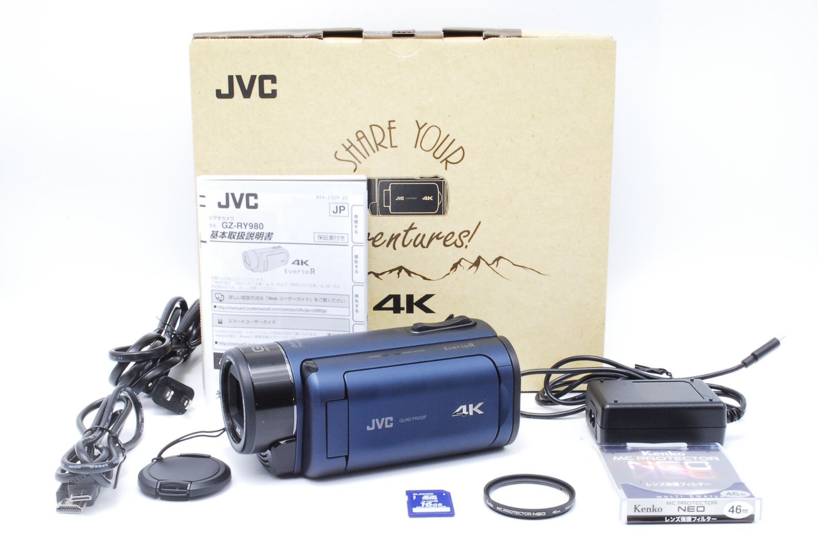 JVCKENWOOD JVC ビデオカメラ Everio R 4K撮影 GZ-RY980-A ディープ