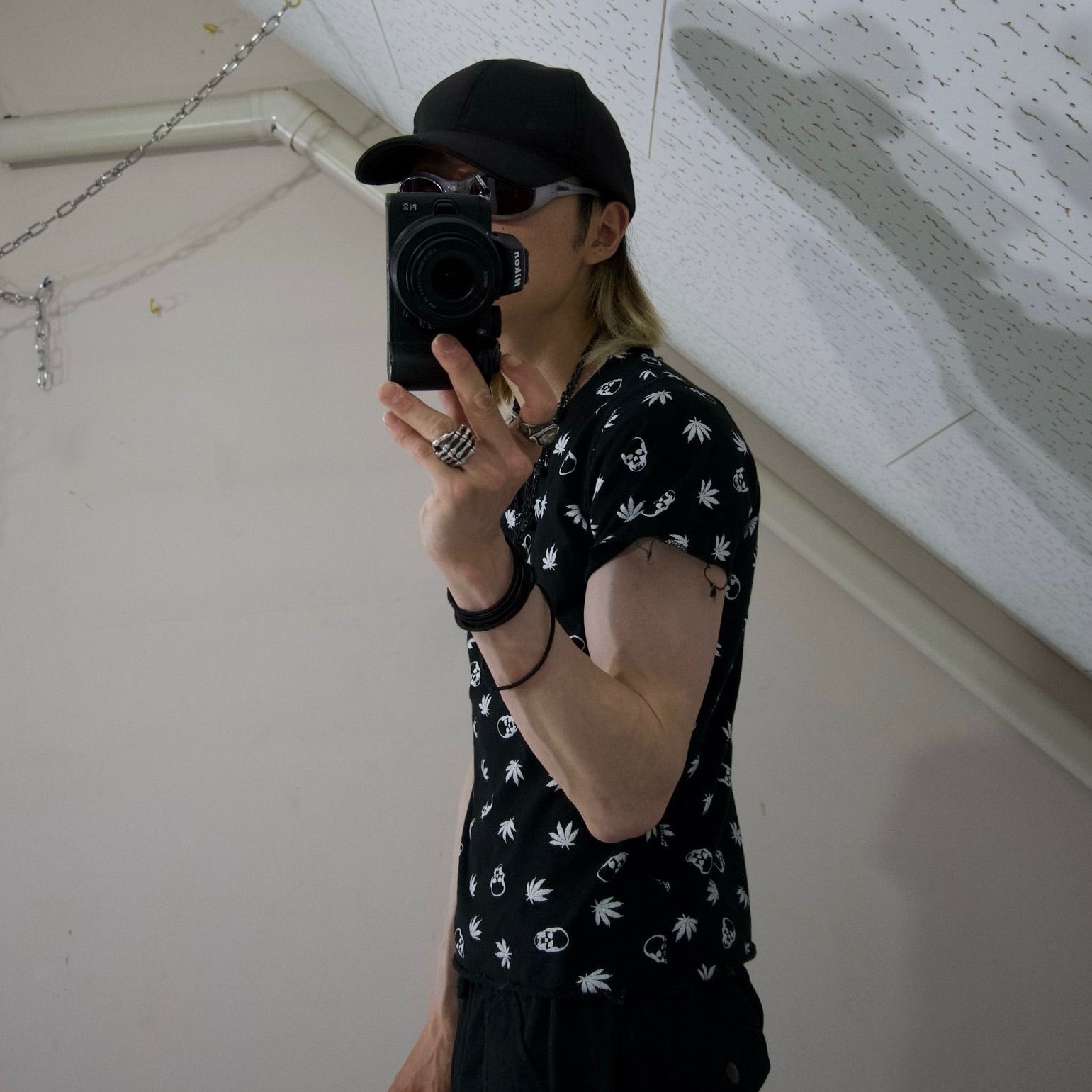 lucien pellat finet Skull Marijuana Full Graphics Cutoff S/S