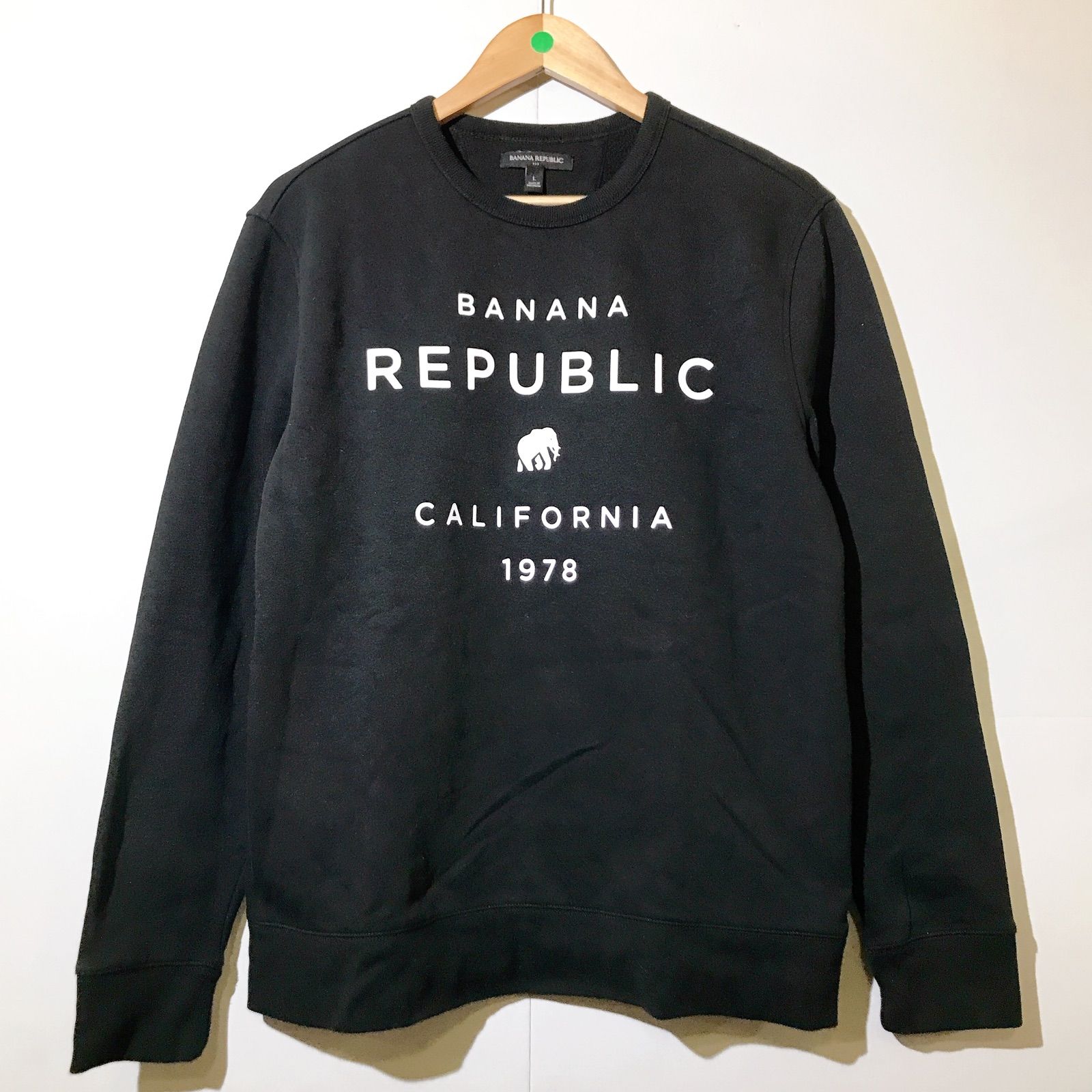 美品】BANANA REPUBLIC バナナリパブリック スエット 黒 ブラック