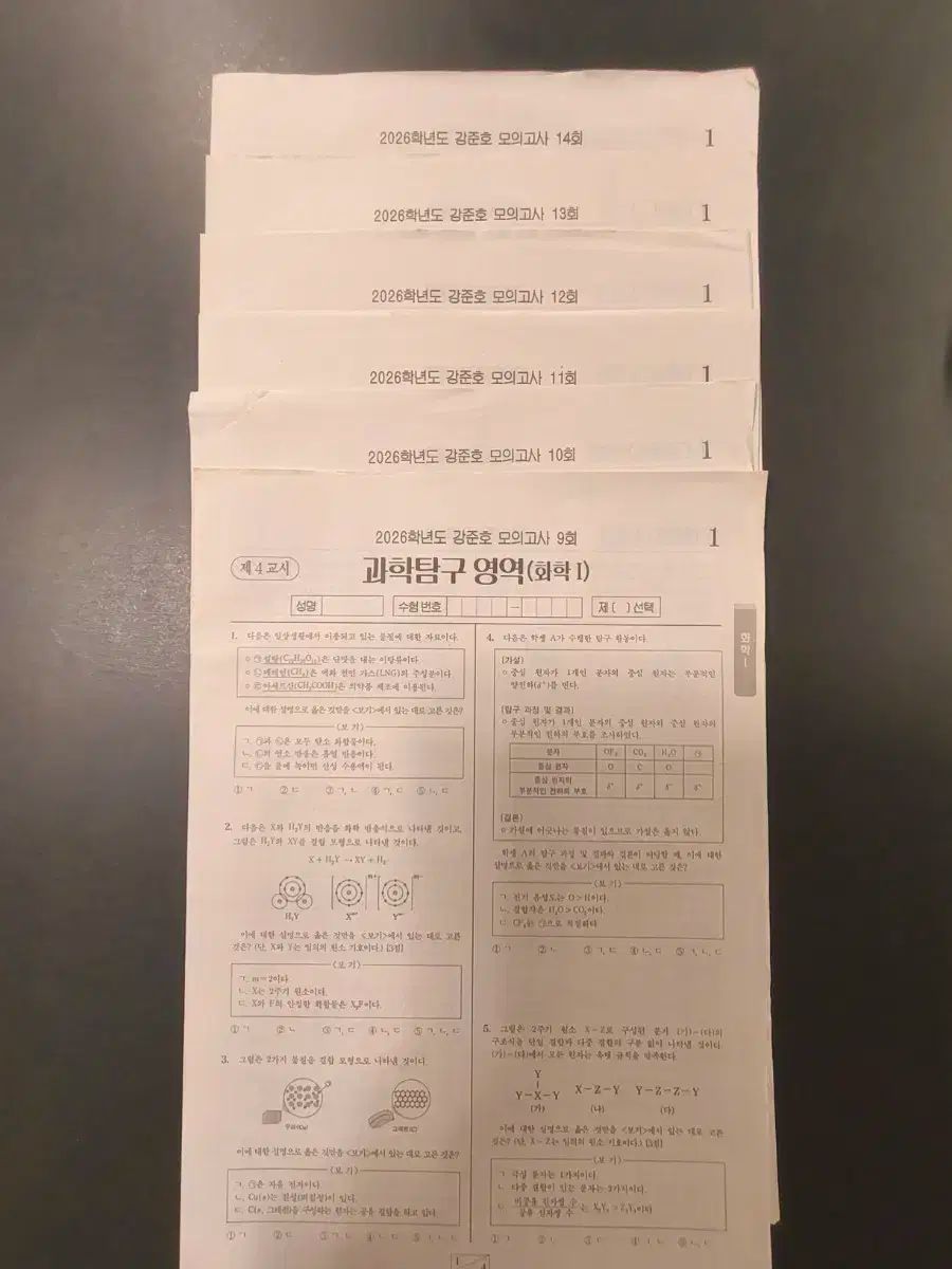 化学Ⅰ 時代人材 ブリッジ カン ジュノ 模擬試験