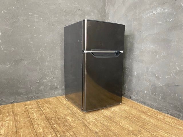 送料無料 冷凍冷蔵庫 動作保証 YAMAZEN 山善 ZFR-D90 ブラック 86L 製 右開き 2ドア冷蔵庫 単身用 コンパクト 094009 B |23176