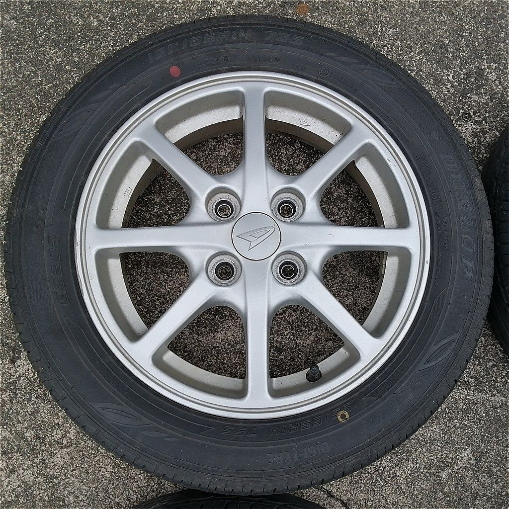 ダイハツ純正 タイヤホイールセット4本 155/65R14 DUNLOP EC202