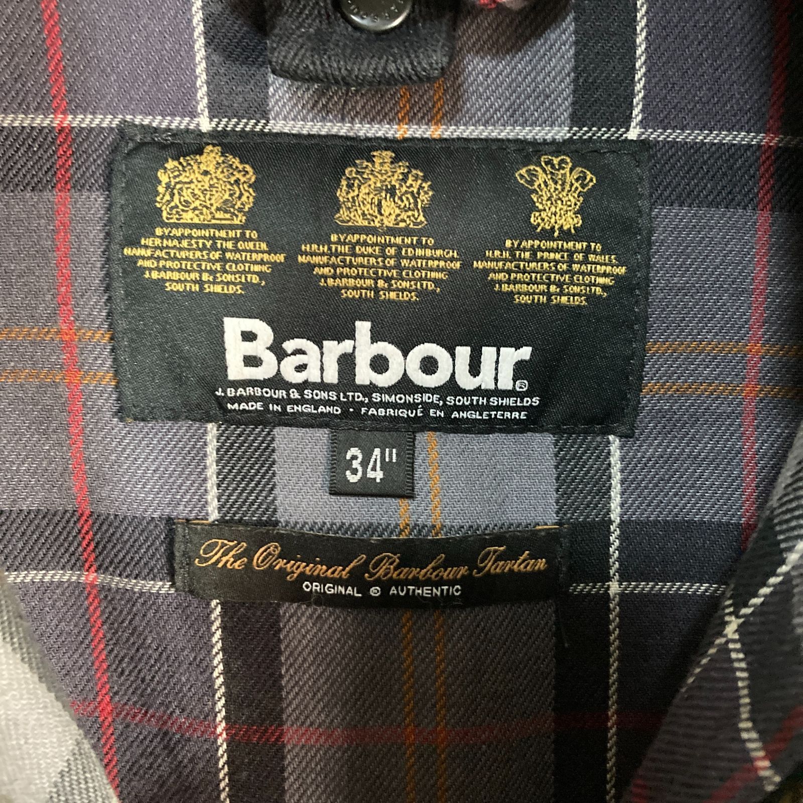 英国製 Barbour バブアー オイルドジャケット SL BORDER