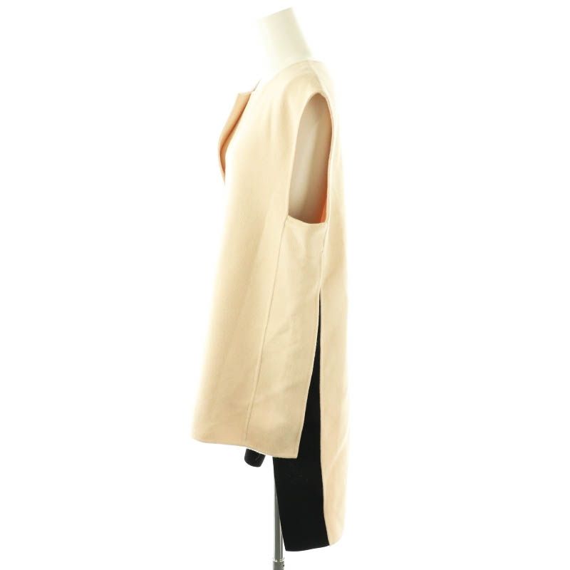 ル フィル LE PHIL 24AW ライトリバーブラウス ノースリーブ キーネック F ベージュ ブラック /ES ■OS レディース ル フィル LE PHIL 24AW ライトリバーブラウス ノースリーブ