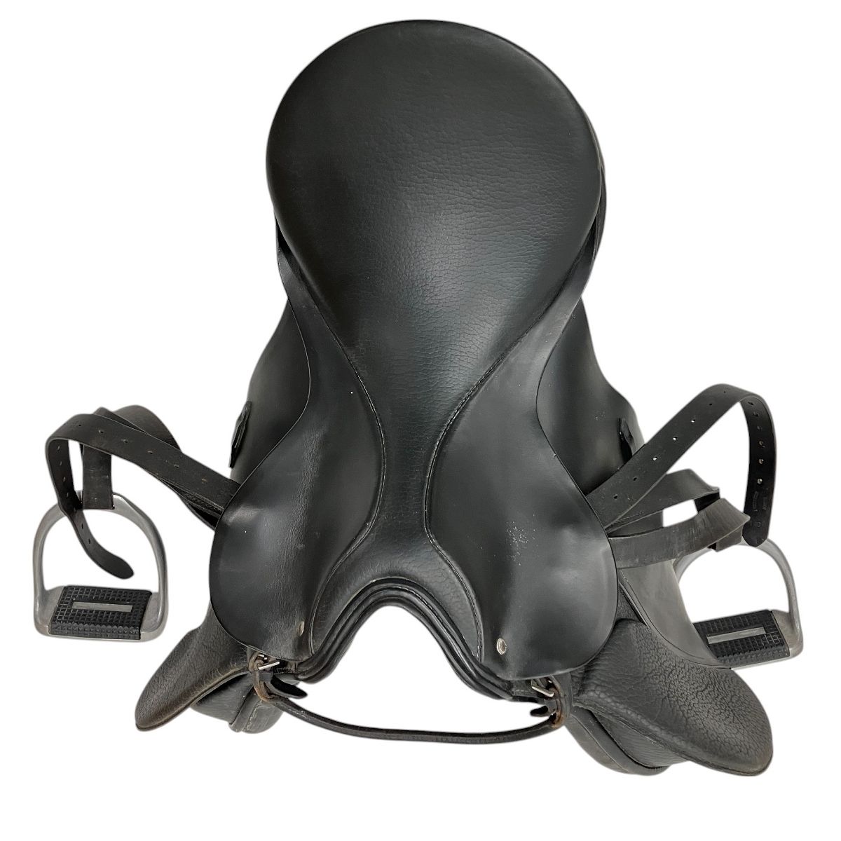 & SOHN PS-BAUM 16.5 パッシェ 鞍 鞭 鐙付き 馬具 乗馬 中古 Y9705288 