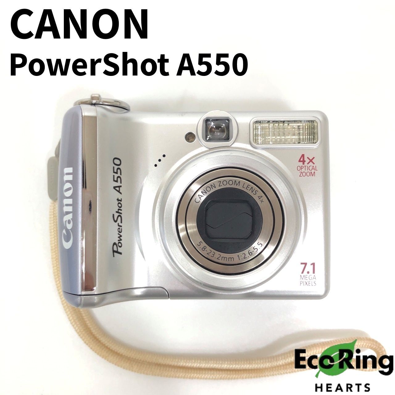 CANON 【かめら屋】美品 Canon キャノン PowerShot A550 コンパクト