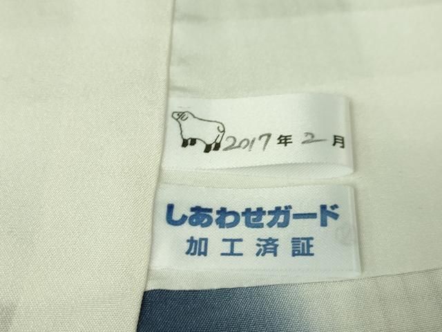 平和屋本店□極上 お召 格子 象牙色地 逸品 未使用 DZAA5562kh5 - メルカリ