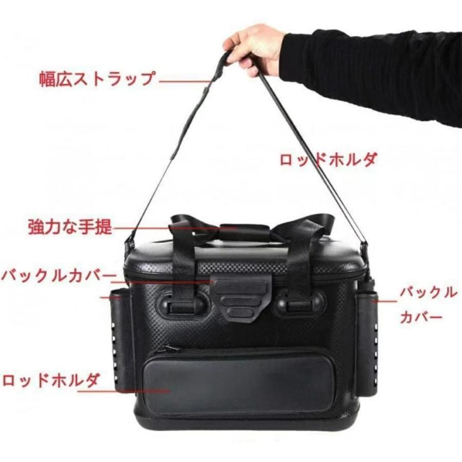 タックルバック 釣りボックス 釣りバケツ バッカン 40L EVA素材