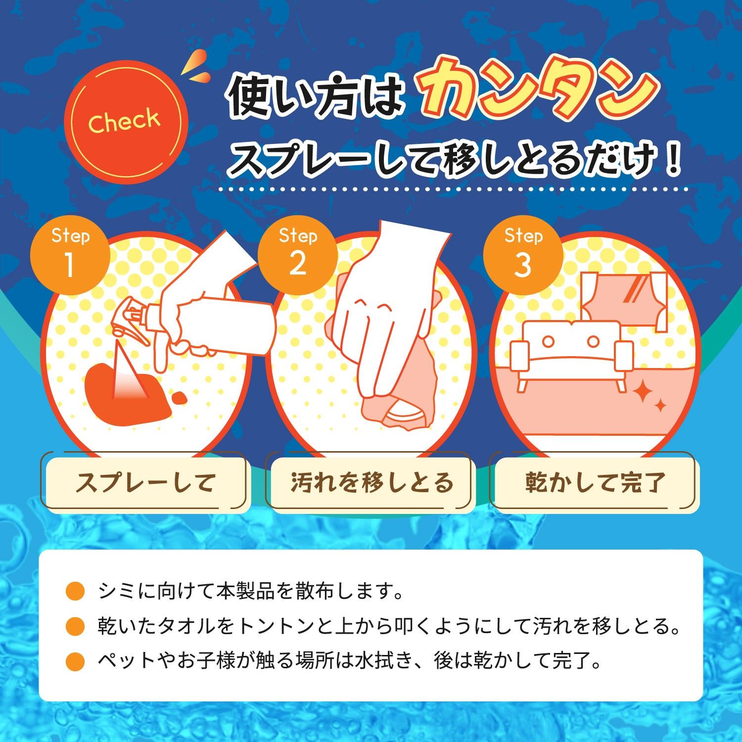 万能シミ汚れ落としクリーナー3S