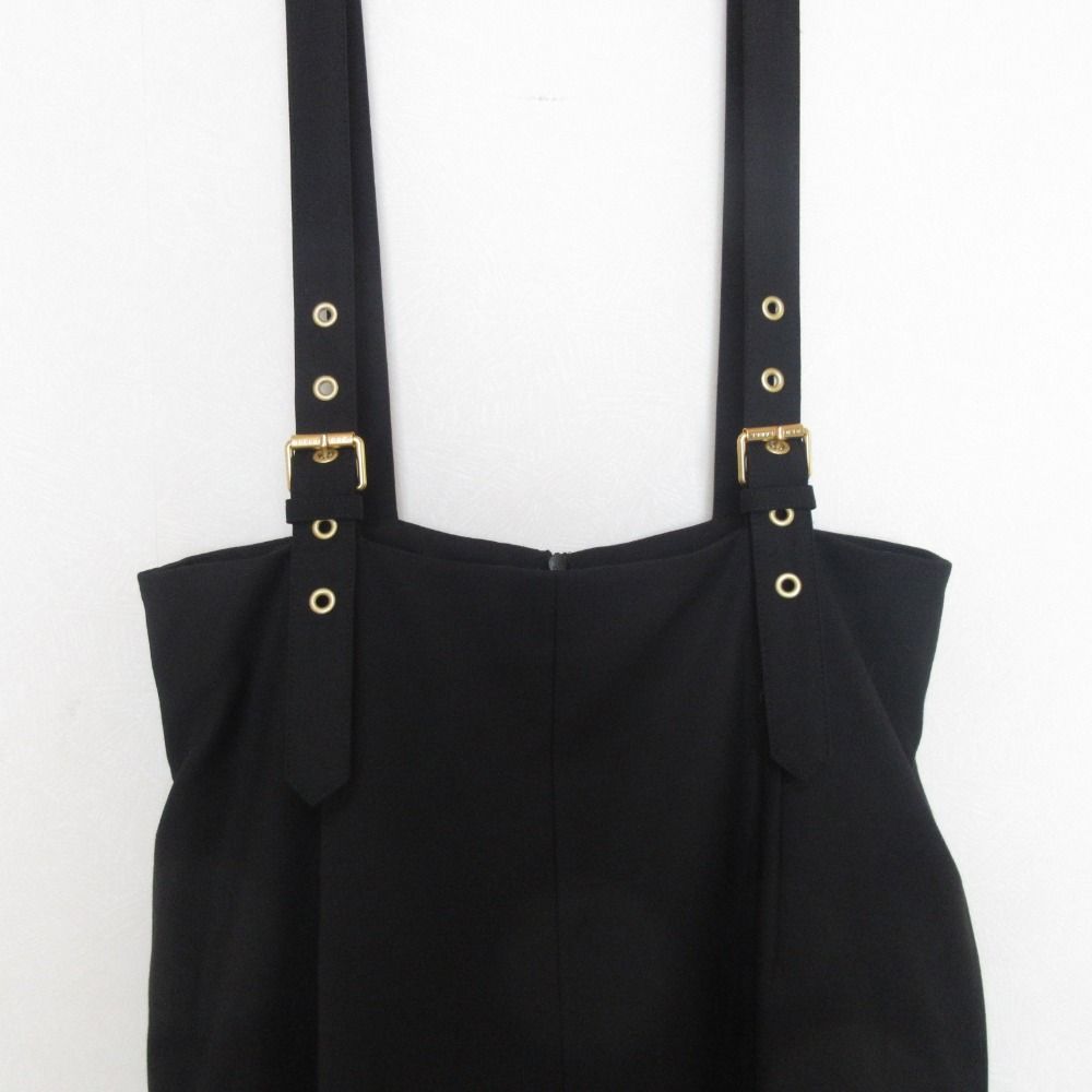 ✨美品✨　ブルーレーベルクレストブリッジ　サロペット　S ブラック　金具 ✨美品✨ ブルーレーベルクレストブリッジ サロペット S