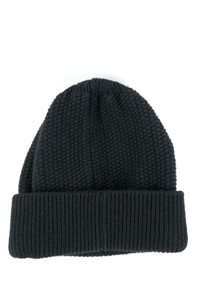 CHANEL Cashmere CC Beanie Hat Black Pink シャネル カシミヤ ココ