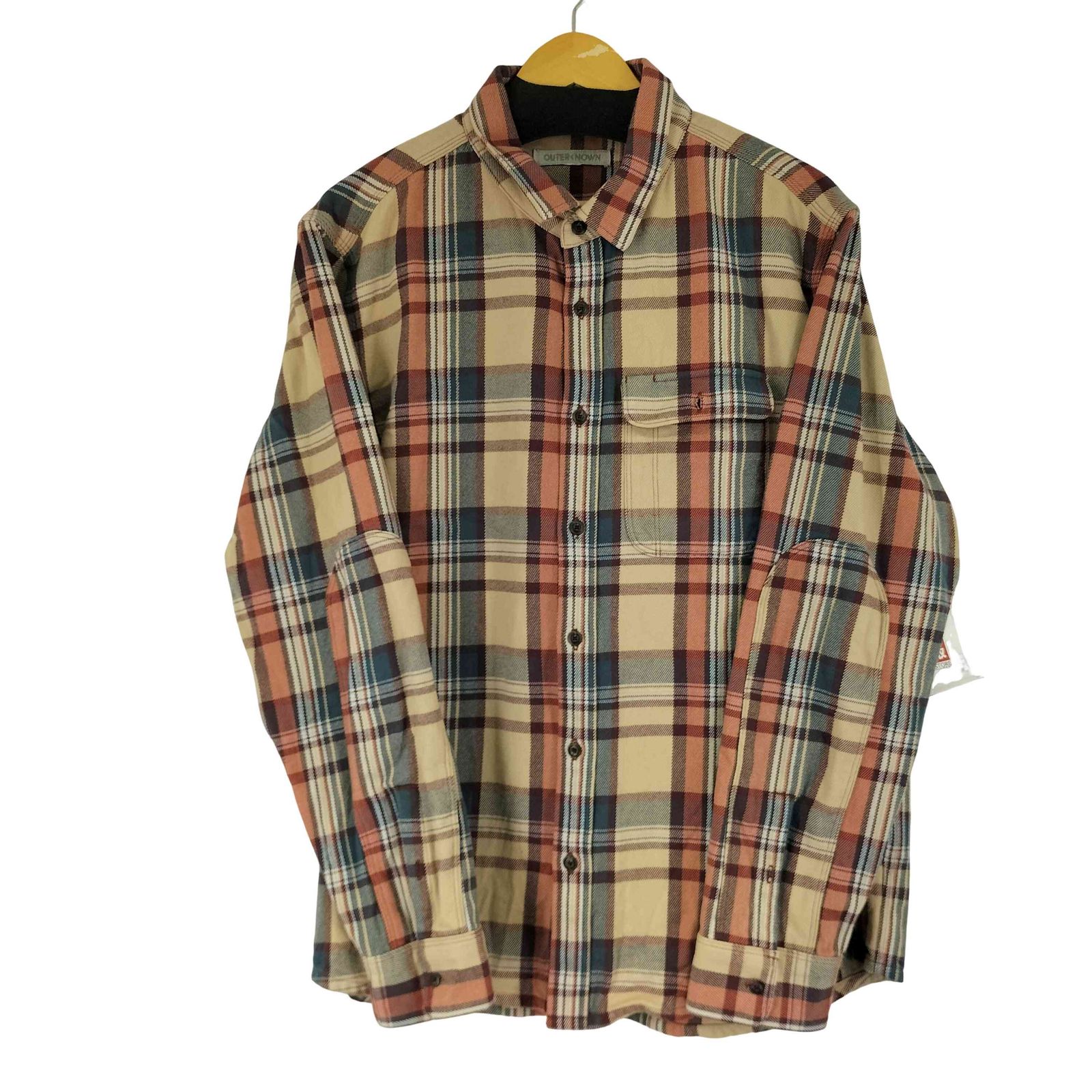 アウターノウン OUTERKNOWN チェック L/S ネルシャツ メンズ JPN