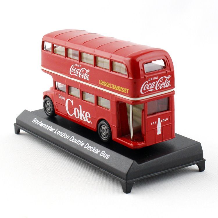 coca Cola (コカコーラ) シリーズ ルートマスター ロンドン ダブルデッカー バス 1/64スケール 464001