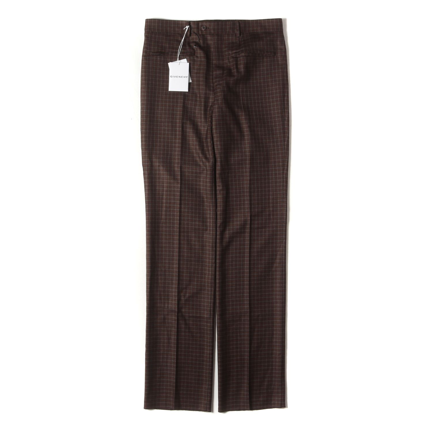 新品 GIVENCHY ジバンシィ パンツ サイズ:50 チェック ストレート  