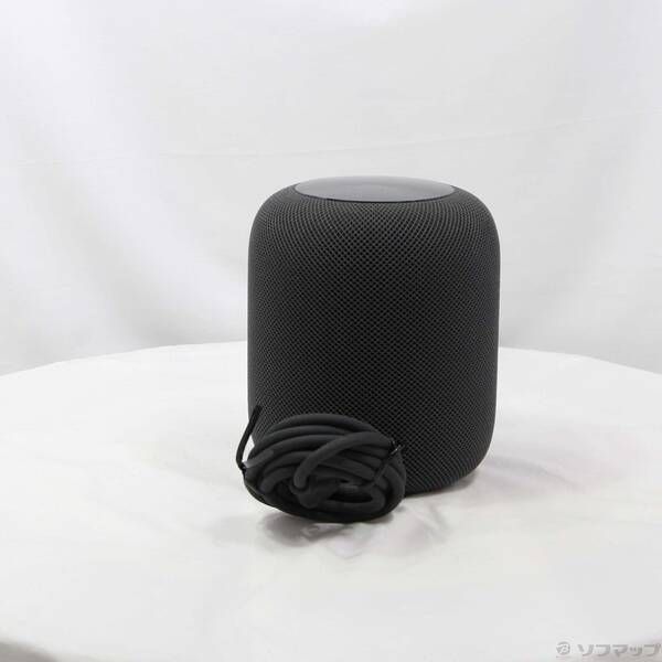 中古品〕 HomePod 第1世代 MQHW2J／A スペースグレイ【344