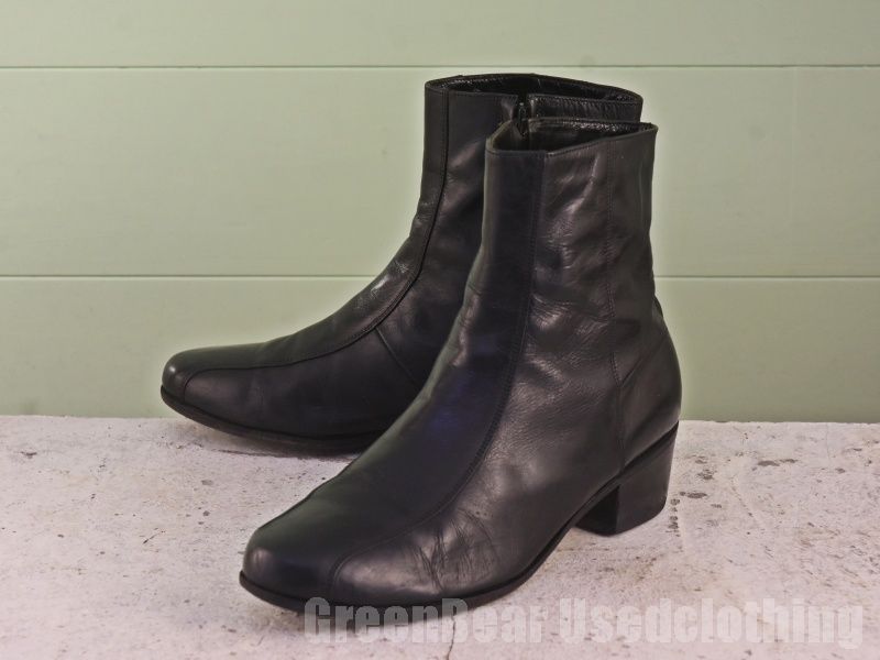 B755 ビンテージ フローシャイム FLORSHEIM サイドジップブーツ 黒 ブラック メンズ 10.5EEE 28.5cm