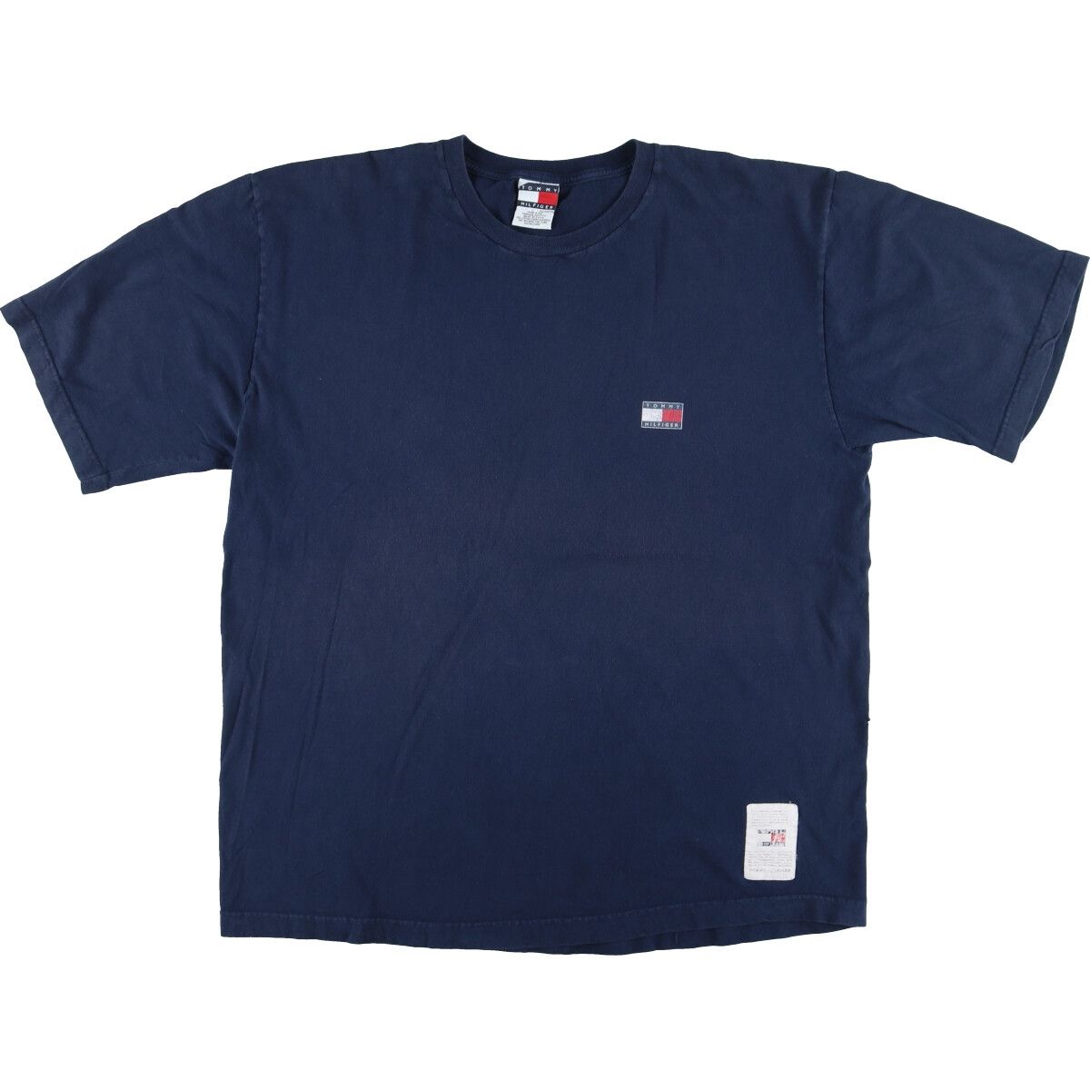 古着 トミーヒルフィガー TOMMY HILFIGER 半袖 ワンポイントロゴTシャツ USA製 メンズXXL/eaa425314