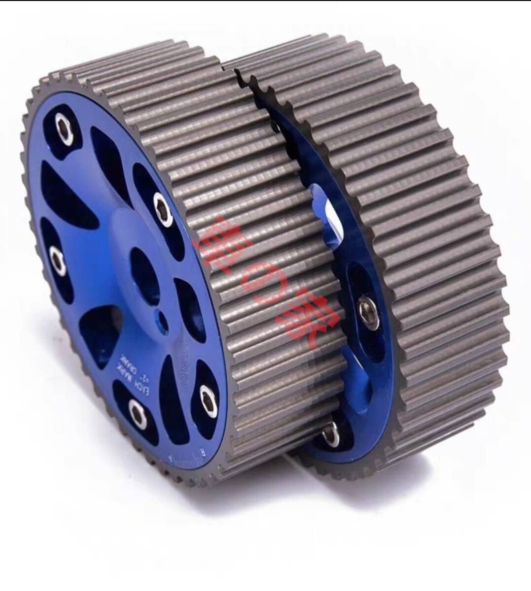 2個セット トヨタ 3S-GTE 3SGTE用 シャフトギア カムスライドプーリー カムギア 軽量ハイカム セリカ MR2 ブルー