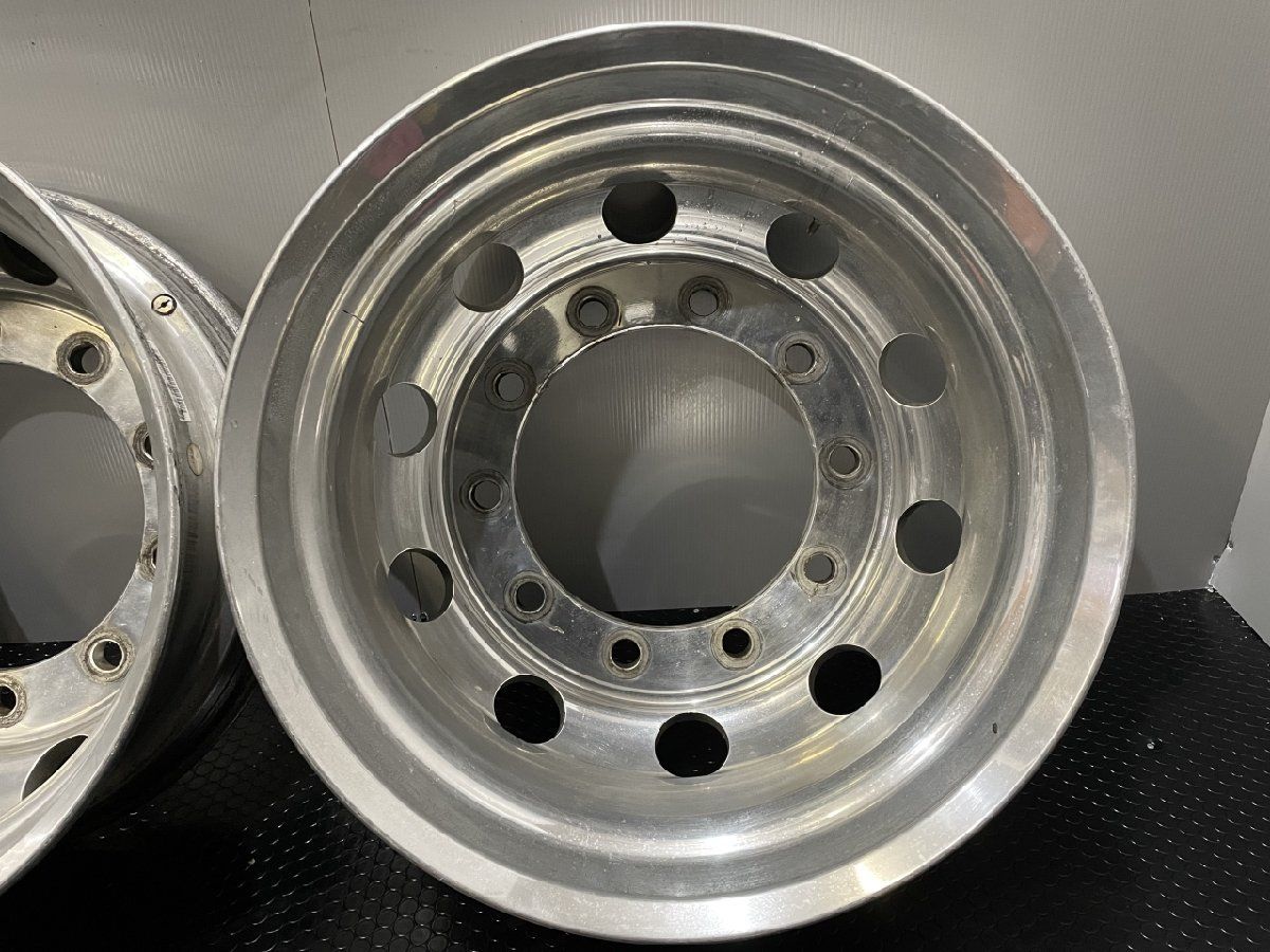 ALCOA FORGED アルコア アルミホイール 22.5×8.25 165 22.5インチ 2本 10H PCD335 リア用 大型トラック バス  ダンプ　(VHR002) - メルカリShops