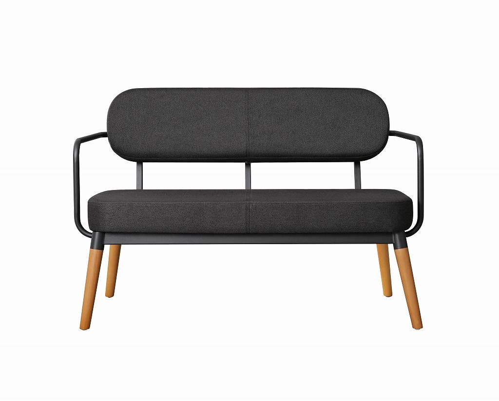 アイリスオーヤマ 2人掛け ソファ ダークグレー MSS-2S IRIS OHYAMA