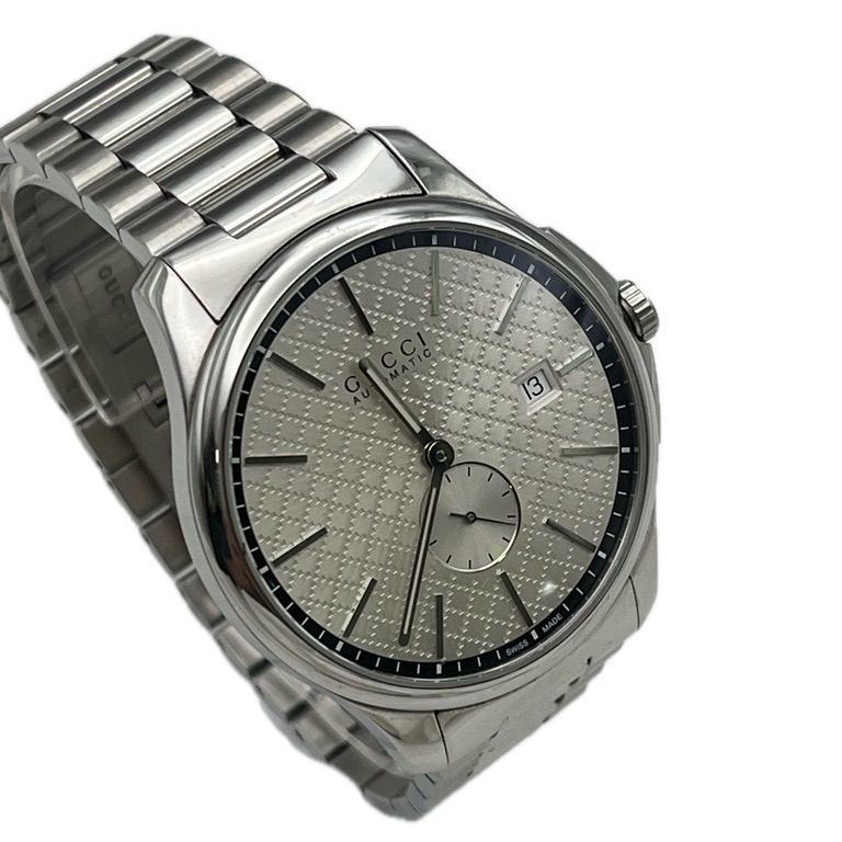 ▽稼働品 GUCCI グッチ 自動巻き腕時計 G-Timeless Gタイムレス 126.4 箱 コマ付き 00603